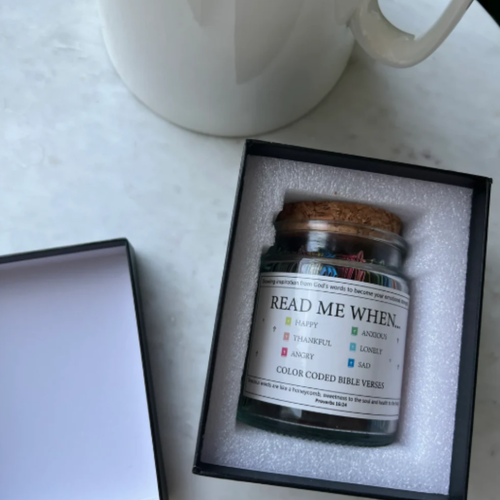 Handmade Bible Verses Jar