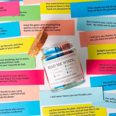 Handmade Bible Verses Jar