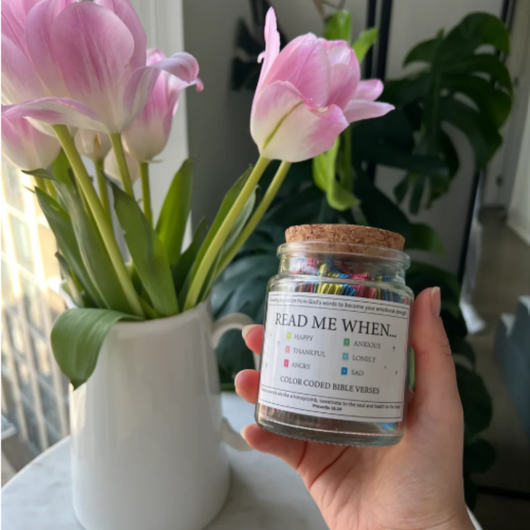 Handmade Bible Verses Jar